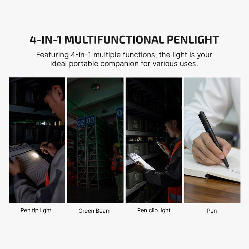 Olight O'Pen 3 Multifunctional Pen Light with 120 Lumens & Green Beam