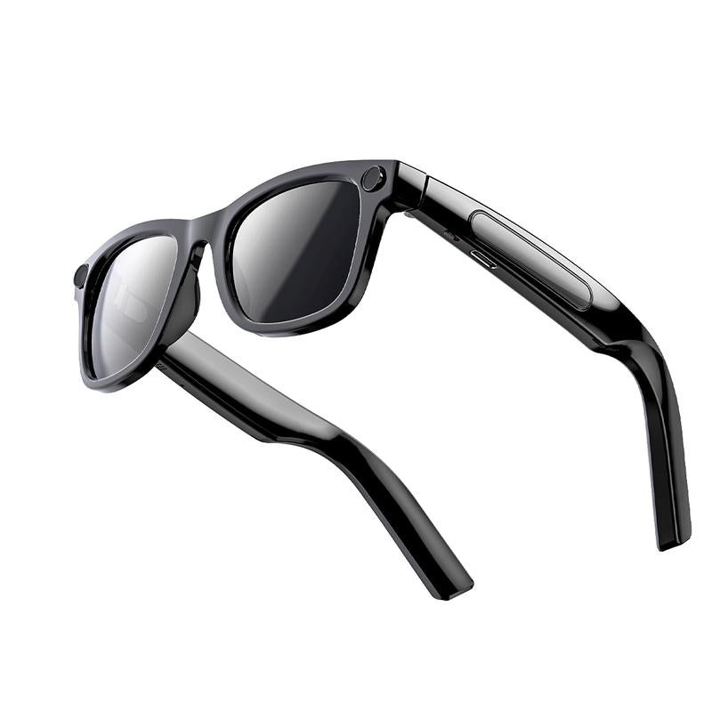 Smart AI Camera Glasses with 8MP Photochromic Lenses ,Button Touch Adjustment for Travel Outdoor Adventures Hands-Free Photography 160+Languages Real-Time Translation Bluetooth Wireless Wearable Video Recording UV Protection ,Black Friday & Cyber Monday