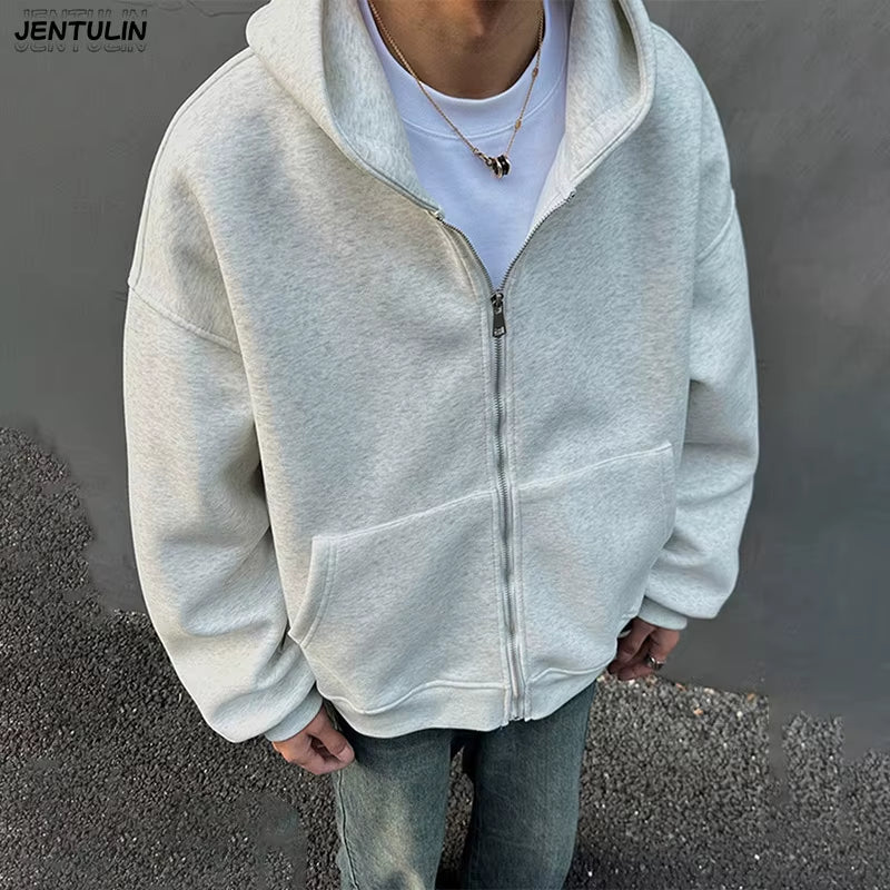 Streetwear Fashion Three Dimensional Backpack Casual Hoodie Y2K Autumn Winter High Street Trend Punk Men'S Top Loose Sportswear