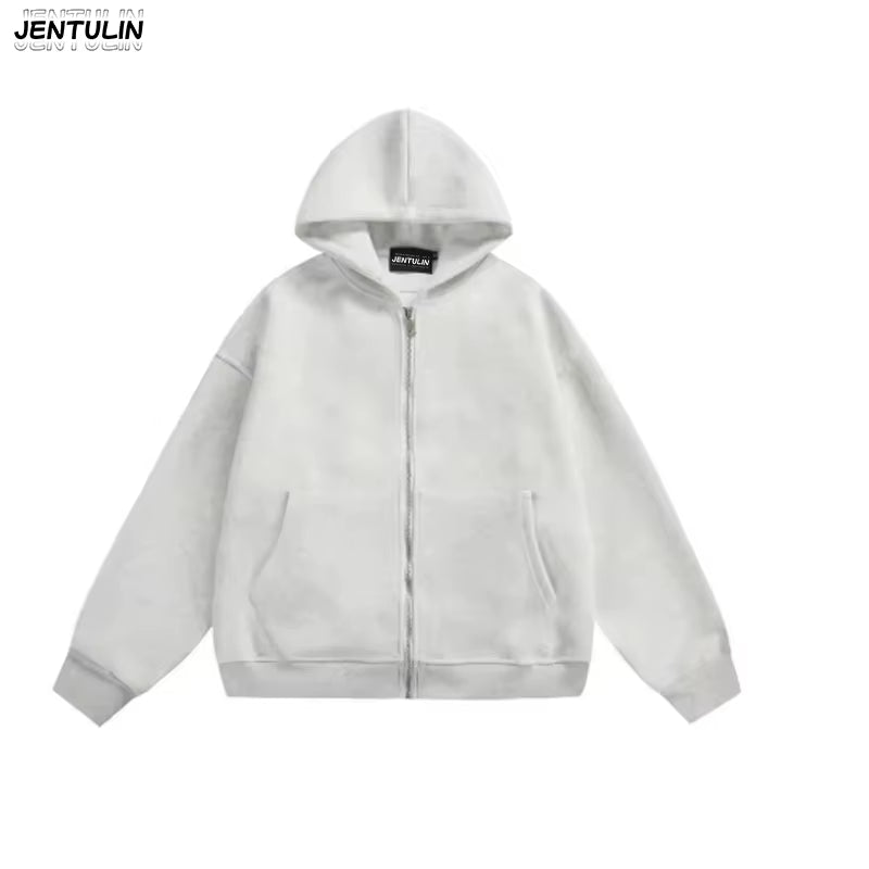 Streetwear Fashion Three Dimensional Backpack Casual Hoodie Y2K Autumn Winter High Street Trend Punk Men'S Top Loose Sportswear