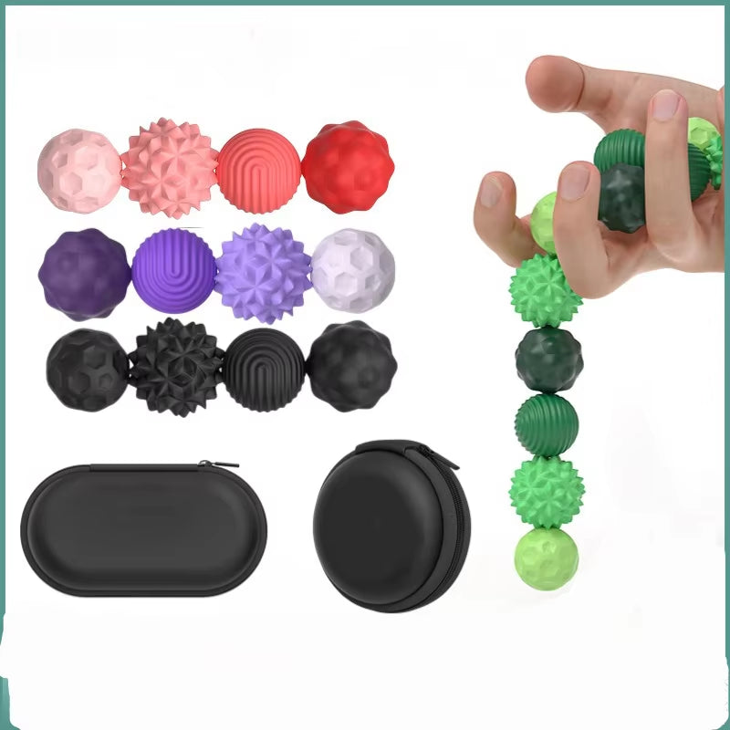 New Stress-Relief Magnetic Ball Toy Durable Rubber Fidget Spinner Toy Multicolor Novelty Relax Gadget for Adults Youngsters 2025