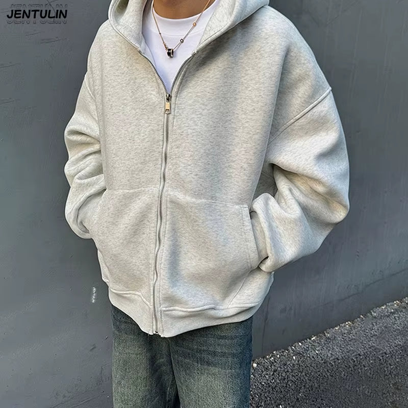 Streetwear Fashion Three Dimensional Backpack Casual Hoodie Y2K Autumn Winter High Street Trend Punk Men'S Top Loose Sportswear