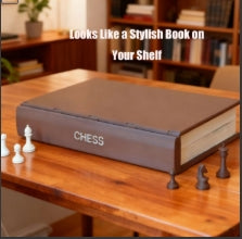 New 3D Printed Folding Magnetic Storage Fun and Practical 3D Printed Chess Book 3D Printed Chess Book Puzzle Desktop Game