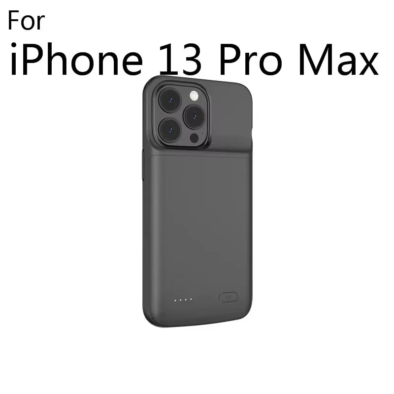 For Iphone 11 12 13 14 Pro Max XS Max XR 6 7 8 plus SE 5S 13 Mini Battery Charger Case Portable Power Bank Charging Cover Capa