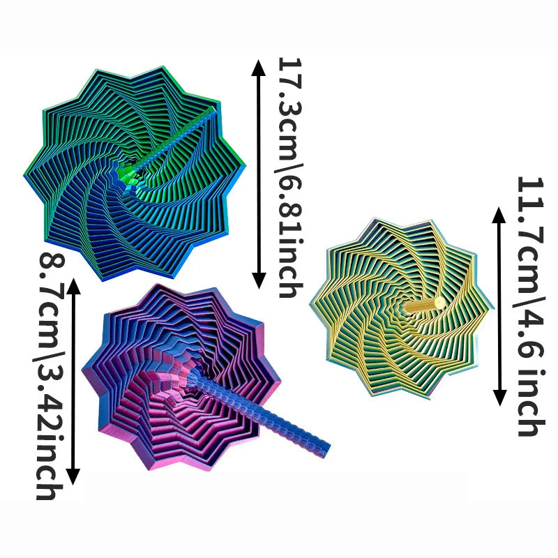 3D Printed Star Ornaments with Handle Fingertip Decompression Toy Polygons Suitable for Home Office