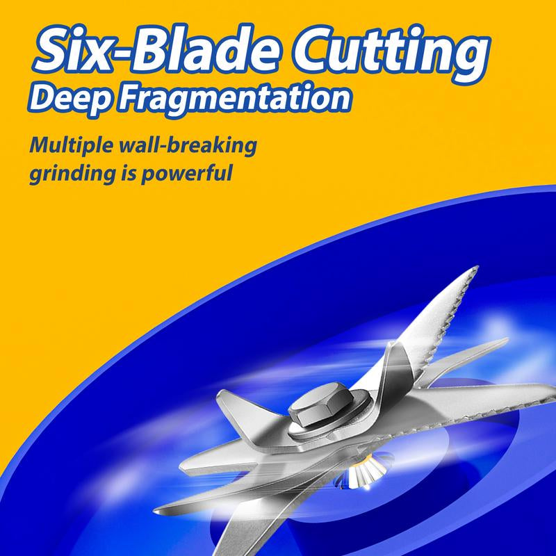 Xiaoks 2-In-1 Juicing & Direct Drinking Bottle Bpa-Free 6-Blade Ice Cube Compatible 45.7Oz Portable Large-Capacity Mother & Baby Grade Material