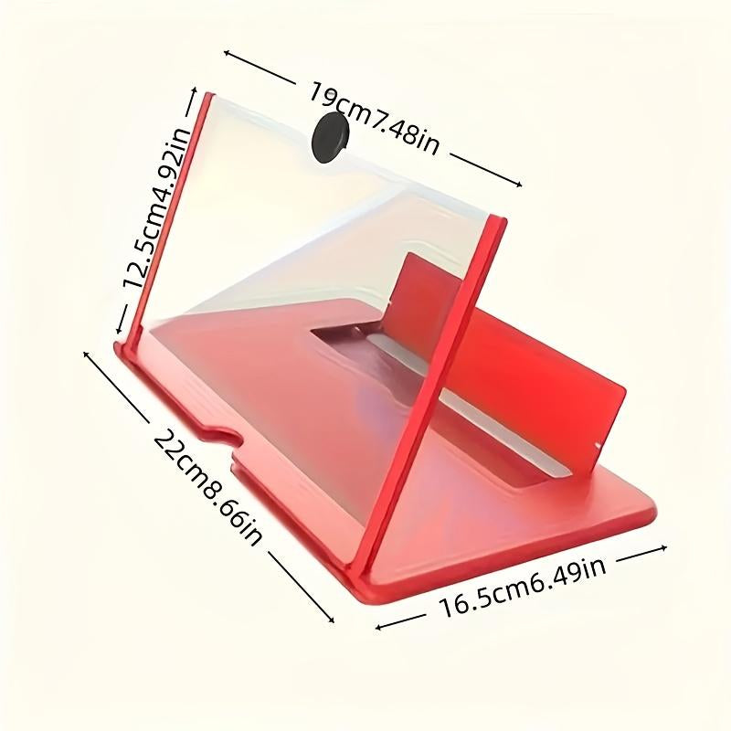 Mobile Phone Magnifier Stand - over Sized Pull-Out Creative Screen Amplifier - Foldable Portable Hands-Free Phone Magnifier Suitable - Visually, for Movie Watching, Reading & Gaming