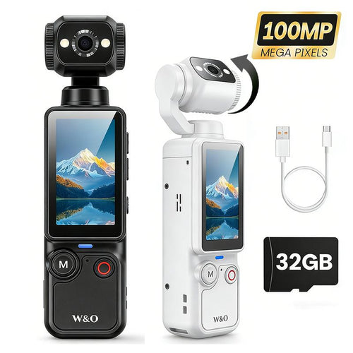 【New Year Gift】2.5K/120Fps Vlogging Camera with 32GB Card, Video Recorder, Digital Vlogging Camera with 180° Rotating Lens, Full Body Camera for Vlogging, Travel & Daily Life Recording, Camcorder, Christmas Gift