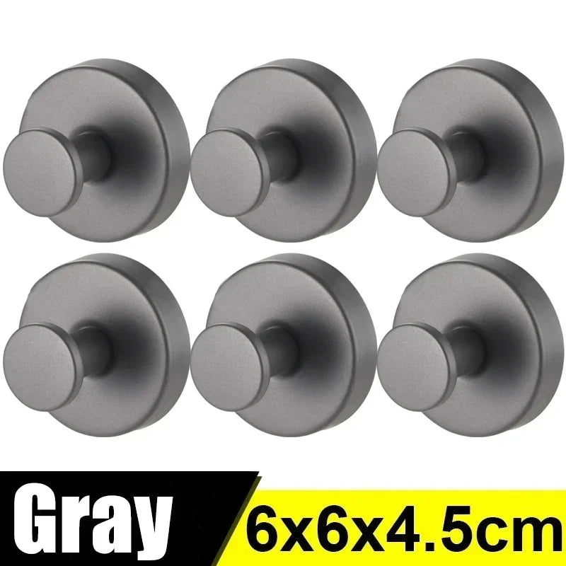 8/1PCS Stainless Steel Suction Cup Hooks Punch-Free Wall Mounted Hook Hanging Towel Holder Kitchen Bathroom Vacuum Suction Cups