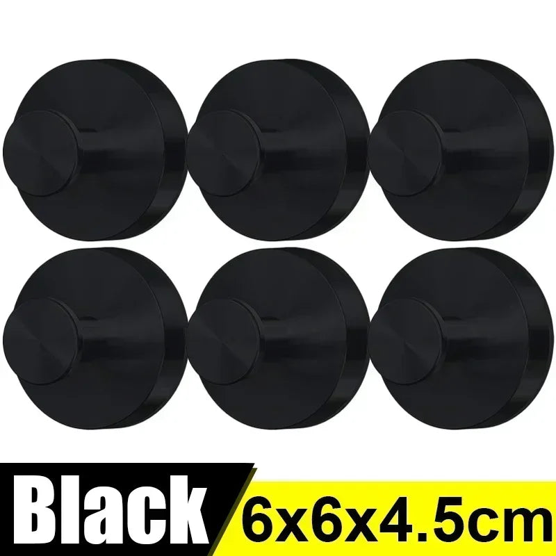 8/1PCS Stainless Steel Suction Cup Hooks Punch-Free Wall Mounted Hook Hanging Towel Holder Kitchen Bathroom Vacuum Suction Cups