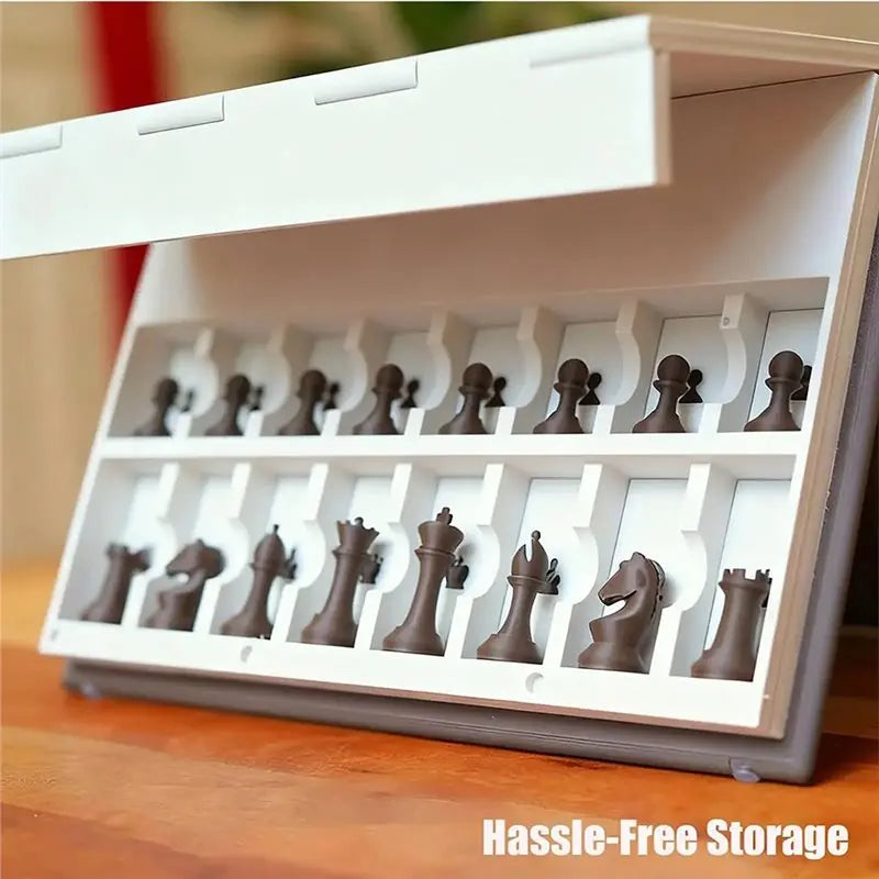 New 3D Printed Folding Magnetic Storage Fun and Practical 3D Printed Chess Book 3D Printed Chess Book Puzzle Desktop Game