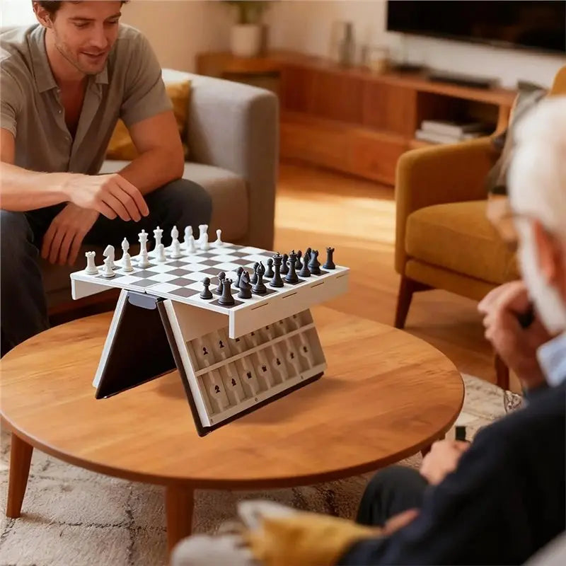 New 3D Printed Folding Magnetic Storage Fun and Practical 3D Printed Chess Book 3D Printed Chess Book Puzzle Desktop Game