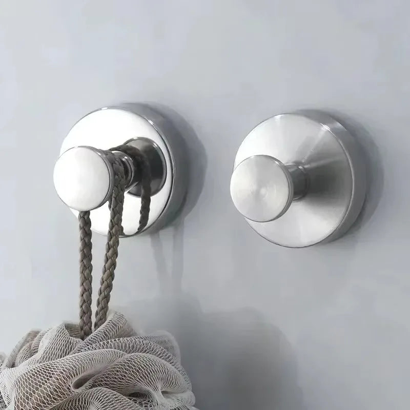 8/1PCS Stainless Steel Suction Cup Hooks Punch-Free Wall Mounted Hook Hanging Towel Holder Kitchen Bathroom Vacuum Suction Cups
