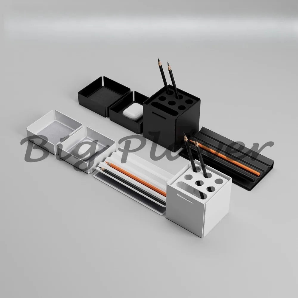 Pen Holder Advanced Sense Multifunctional Creative Office High Value Desktop Storage Box Gift Stationery