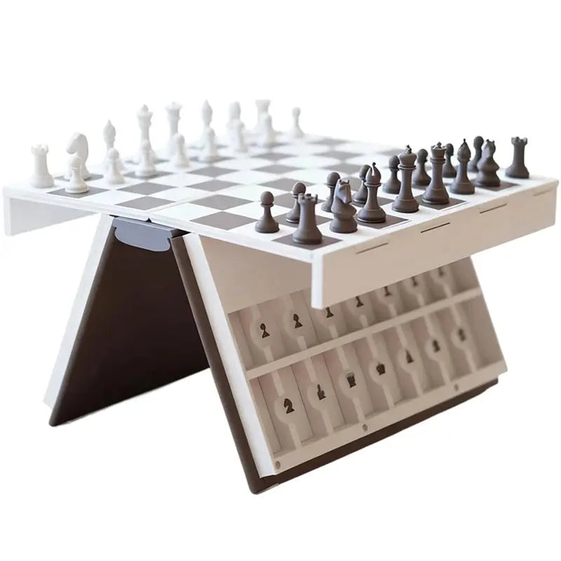 New 3D Printed Folding Magnetic Storage Fun and Practical 3D Printed Chess Book 3D Printed Chess Book Puzzle Desktop Game