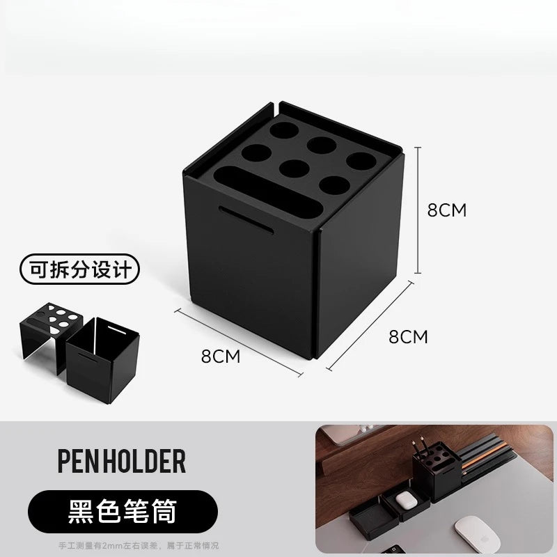 Pen Holder Advanced Sense Multifunctional Creative Office High Value Desktop Storage Box Gift Stationery