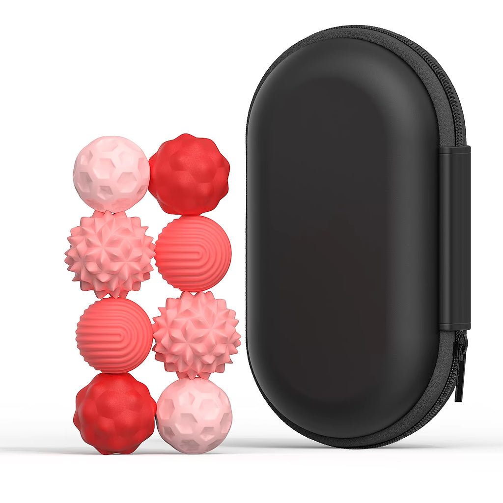 New Stress-Relief Magnetic Ball Toy Durable Rubber Fidget Spinner Toy Multicolor Novelty Relax Gadget for Adults Youngsters 2025