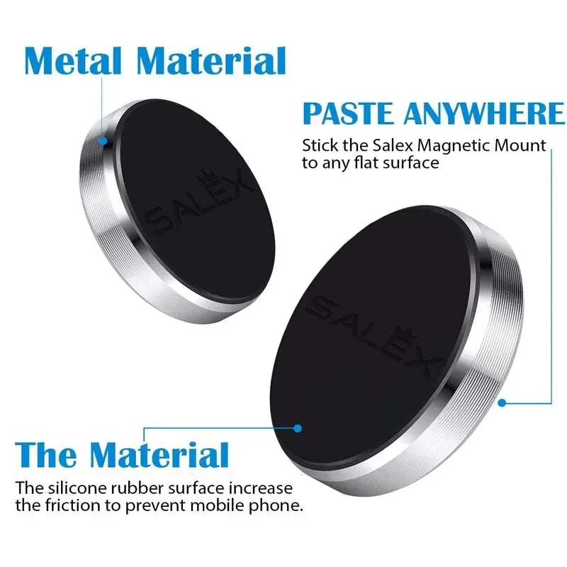 Universal Magnetic Car Phone Holder for Dashboard - Compatible with iPhone, Xiaomi, Huawei, and Samsung