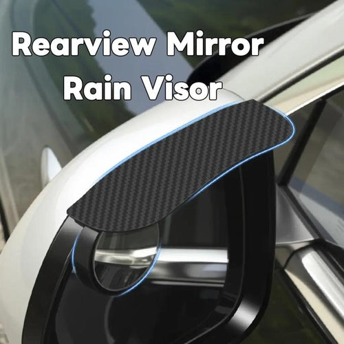 2Pcs Car Rearview Mirror Rain Visors/Rain Guards, Small round Mirror 360-Degree Auxiliary Blind Spot Mirror, Car Accessories