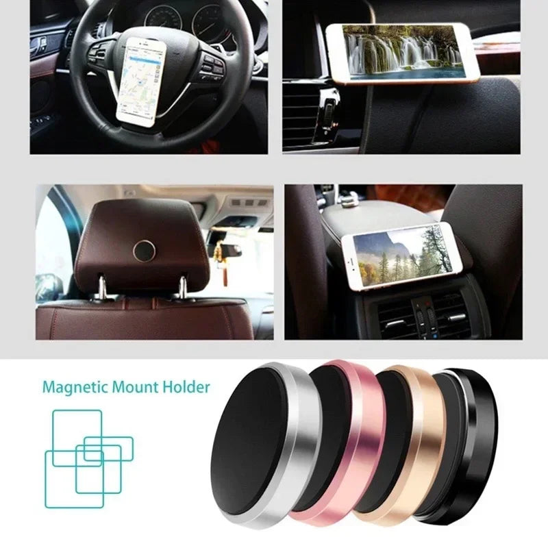 Universal Magnetic Car Phone Holder for Dashboard - Compatible with iPhone, Xiaomi, Huawei, and Samsung