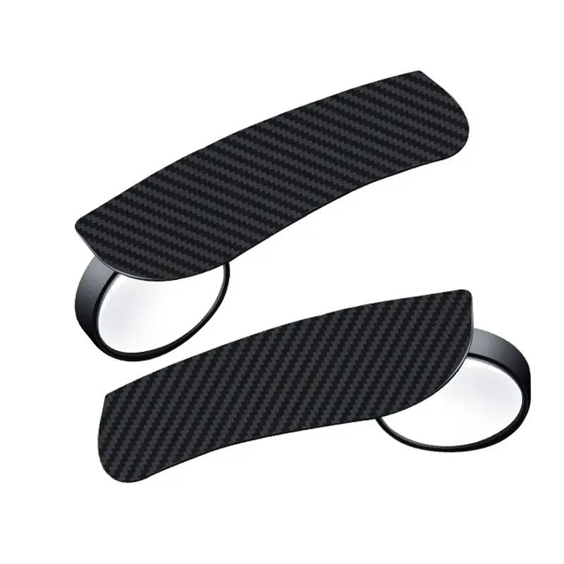 2Pcs Car Rearview Mirror Rain Visors/Rain Guards, Small round Mirror 360-Degree Auxiliary Blind Spot Mirror, Car Accessories