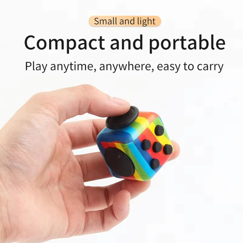 Fidget Cube Antistress Hand Spinner Decompression Toy for Autism ADHD Anxiety Sensory Toys for Kids Adults Stress Relief Toys