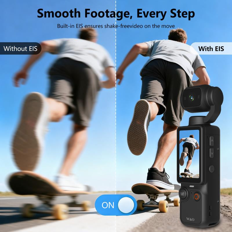 【New Year Gift】2.5K/120Fps Vlogging Camera with 32GB Card, Video Recorder, Digital Vlogging Camera with 180° Rotating Lens, Full Body Camera for Vlogging, Travel & Daily Life Recording, Camcorder, Christmas Gift